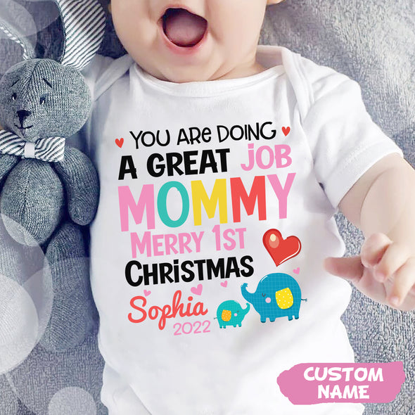 Personalized Gift For Future Mommy You Are Doing A Great Job Baby Onesie_PP_AV0911221