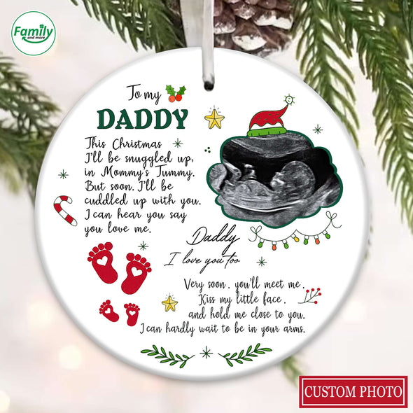 Personalized Gift For Future Daddy I Can Hear You Say You Love Me Ornament_PP_AV0111226