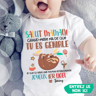 Cadeau Personnalisé Pour Maman Baby Onesie - PP - AV0711224