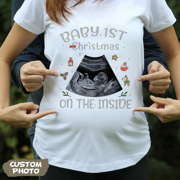 Personalized Gift For Future Mommy Baby's First Christmas T-shirt, Hoodie, Sweatshirt-PP-AV1511224