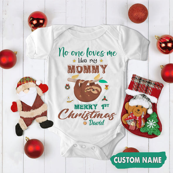 Personalized Gift For Mommy No One Loves Me Like My Mommy Baby Onesie - PP - AV2110221