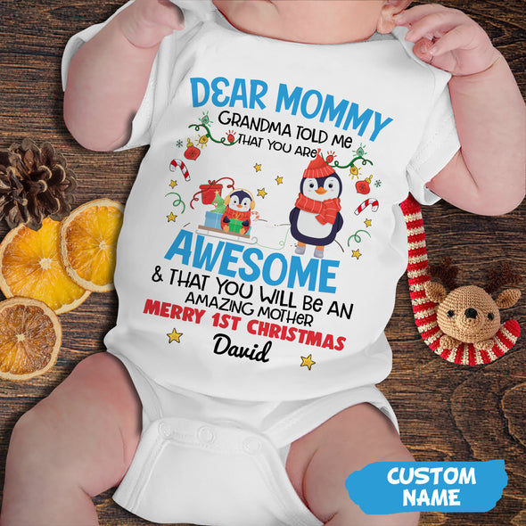 Personalized Gift For Mommy You Are Doing A Great Job Baby Onesie PP - AV0211223