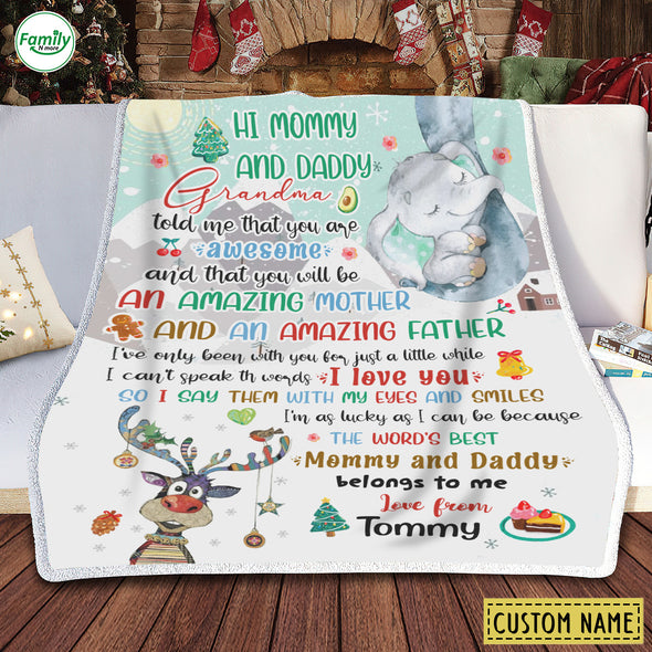 Personalized Gift For Future Daddy & Mommy An Amazing Mother And An Amazing Father Blanket - PP - AV2511221