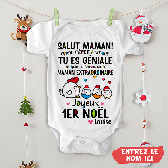 Cadeau Personnalisé Pour Maman Baby Onesie - PP - AV03112212