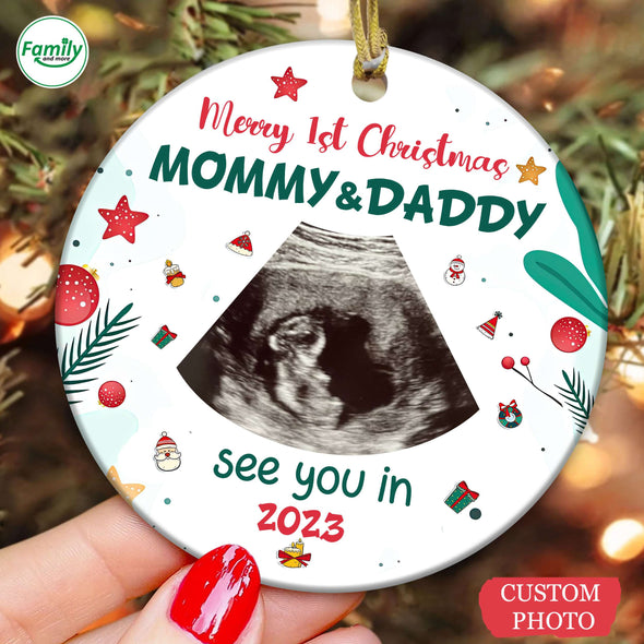 Personalized Gift For Future Mommy & Daddy See You In 2023 Ornament PP - AV1411229