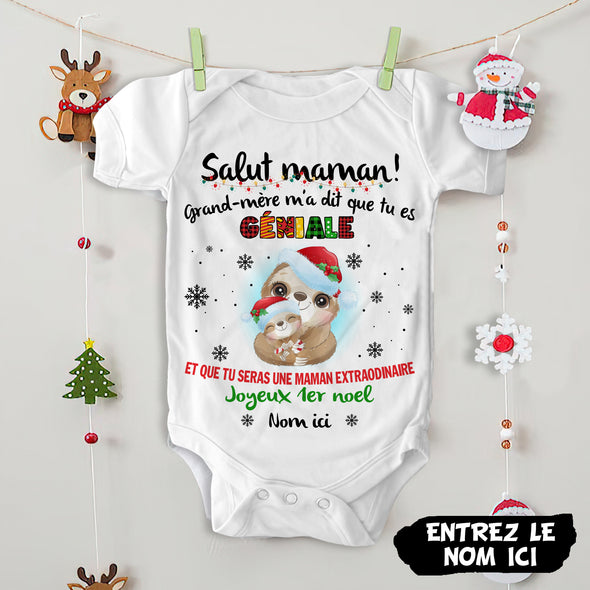 Cadeau Personnalisé Pour Maman Baby Onesie - PP - AV0311224