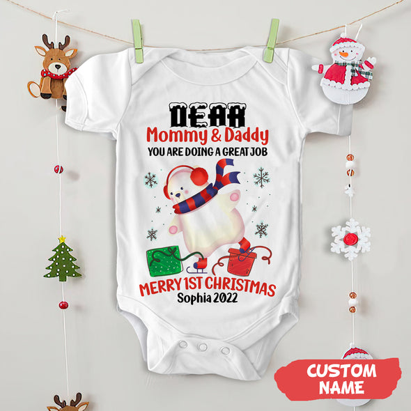 Personalized Gift For Mommy & Daddy You Are Doing A Great Job Baby Onesie PP - AV03112211
