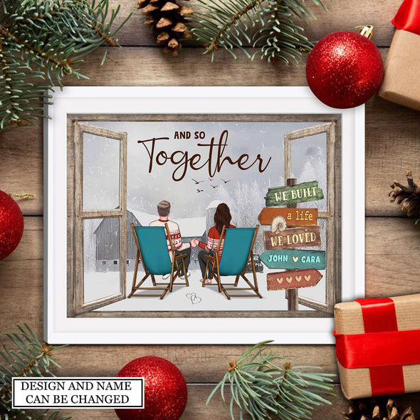 Gift For Couple And So Together We Built A Life We Loved Christmas Canvas PP - AV3009222
