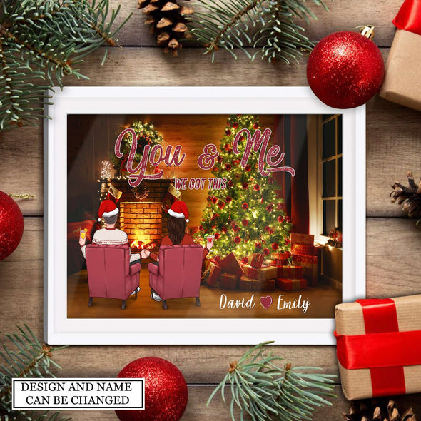 Gift For Couple You And Me We Got This Christmas Canvas PP - AV1310223