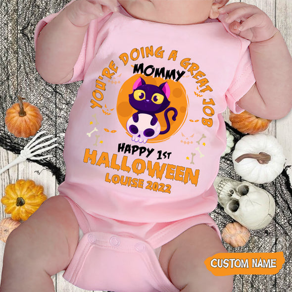 Personalized Gift For Mommy Happy 1st Halloween Onesie - AD-AV2609222