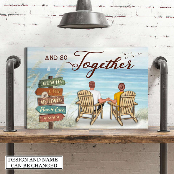 Gift For Couple And So Together Framed Canvas - PP - AV2807222