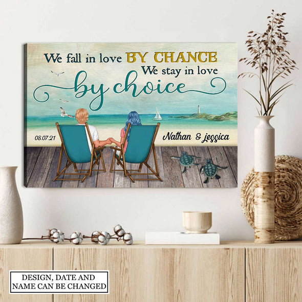 Gift For Couple We Stay In Love By Choice Framed Canvas PP - AV1607222