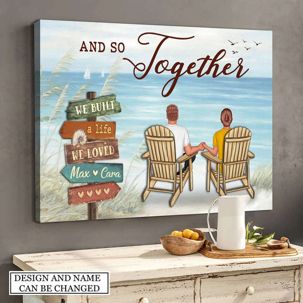Gift For Couple And So Together Framed Canvas - PP - AV2807222