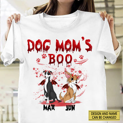 Gift For Dog Lover Dog Mom's Boo Halloween T-Shirt - NT - AV1908222