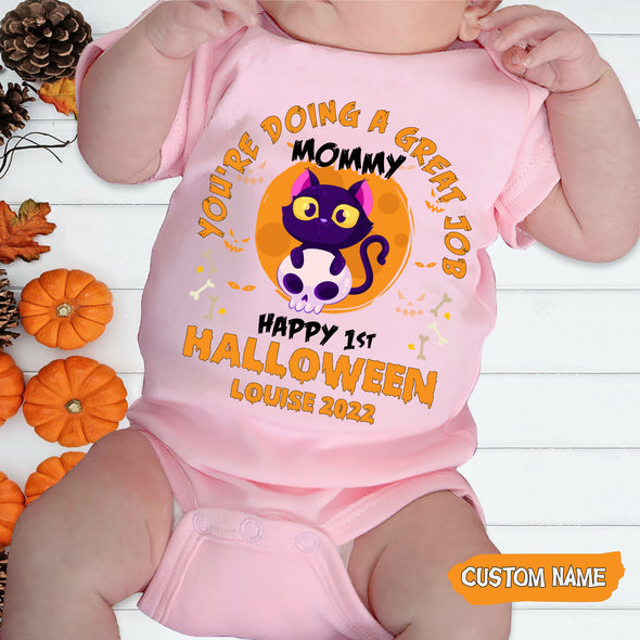 Personalized Gift For Mommy Happy 1st Halloween Onesie - AD-AV2609222