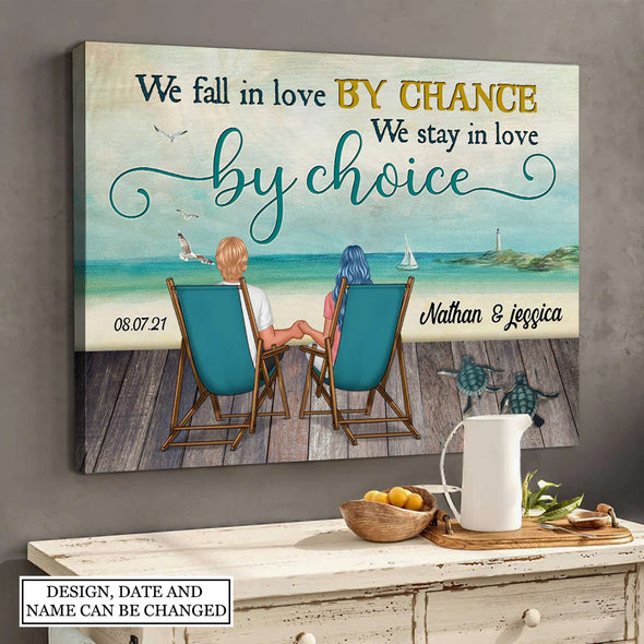Gift For Couple We Stay In Love By Choice Framed Canvas PP - AV1607222