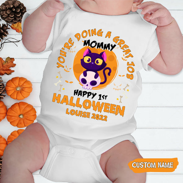 Personalized Gift For Mommy Happy 1st Halloween Onesie - AD-AV2609222