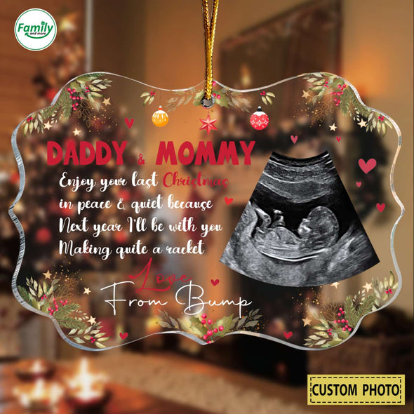 Personalized Gift For Future Mommy & Daddy Enjoy Your Last Christmas Ornament-PP-AV1111222