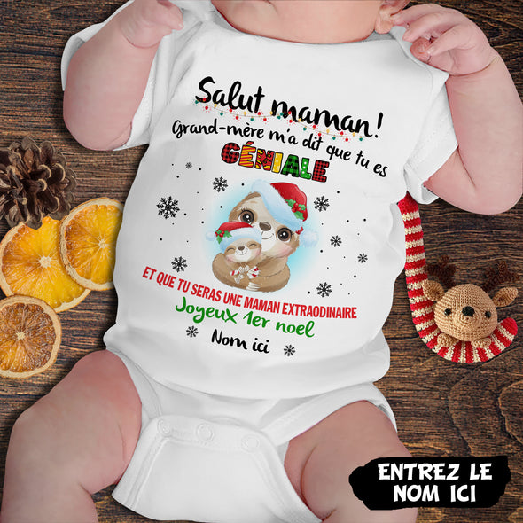 Cadeau Personnalisé Pour Maman Baby Onesie - PP - AV0311224