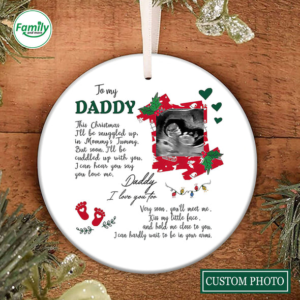 Personalized Gift For Future Daddy I Love You Too Ornament PP - AV1410221