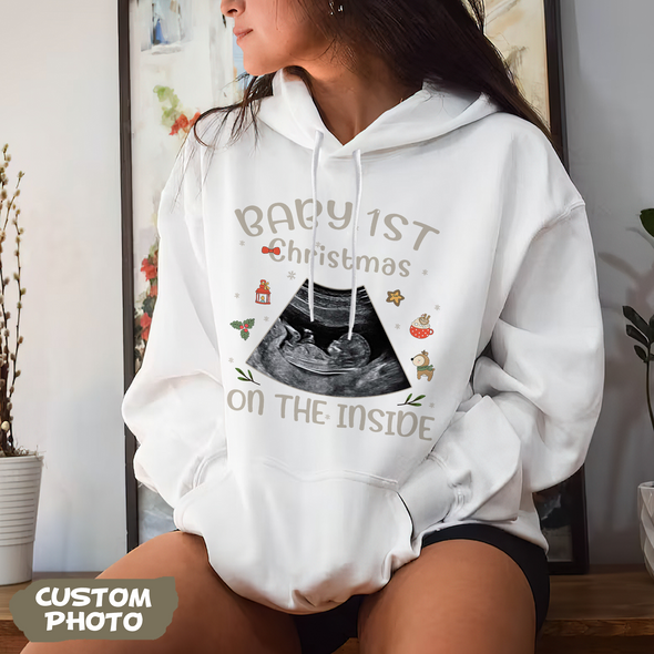 Personalized Gift For Future Mommy Baby's First Christmas T-shirt, Hoodie, Sweatshirt-PP-AV1511224