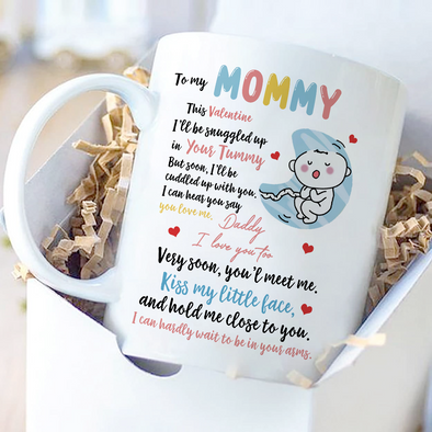 Personalized Gift For Future Mommy Happy Valentine's Day Mug - PP - AV2112222