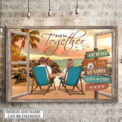 Gift For Couple And So Together Framed Canvas - PP - AV0408223