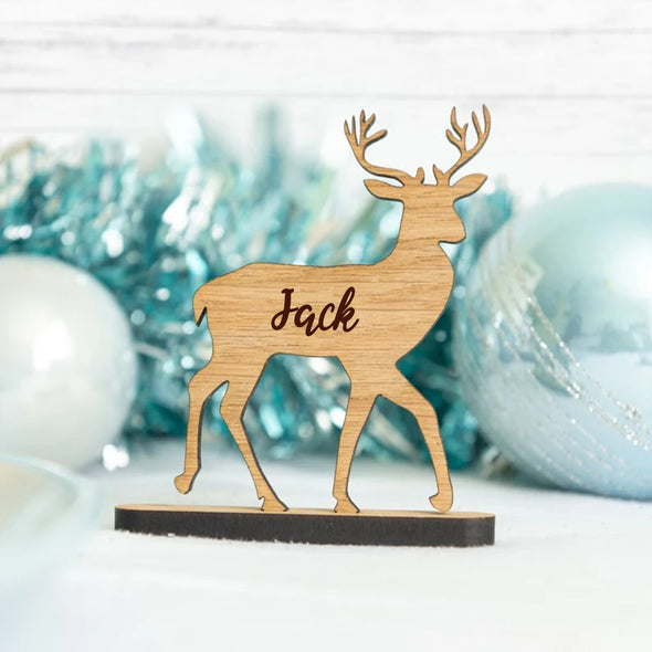 Personalized Wooden Freestanding Reindeer Christmas_NT_130922