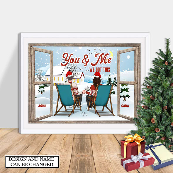 Personalized Gift For Couple You And Me We Got This Christmas Canvas PP - AV0310221