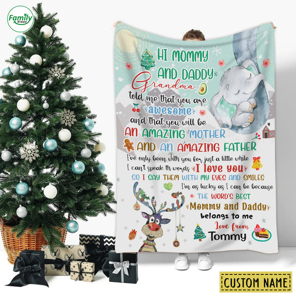 Personalized Gift For Future Daddy & Mommy An Amazing Mother And An Amazing Father Blanket - PP - AV2511221