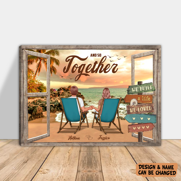 Personalized Gift For Couple And So Together Canvas - PP_AV2212221