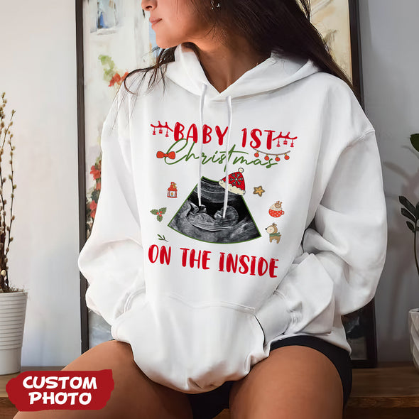 Personalized Gift For Future Mommy Baby 1ST Christmas T-shirt, Hoodie, Sweatshirt PP-AV2811224