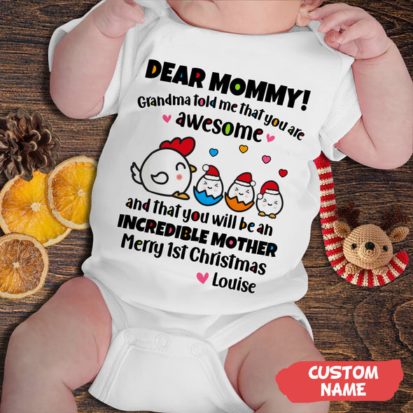 Personalized Gift For Mommy You Are Doing A Great Job Baby Onesie PP - AV03112213