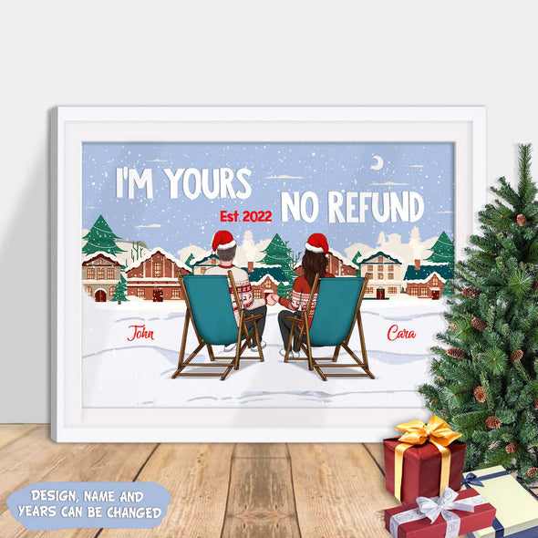 Personalized Gift For Couple I'm Yours No Refund Canvas PP - AV1011221