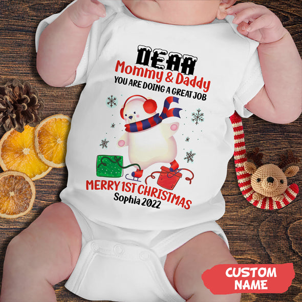 Personalized Gift For Mommy & Daddy You Are Doing A Great Job Baby Onesie PP - AV03112211
