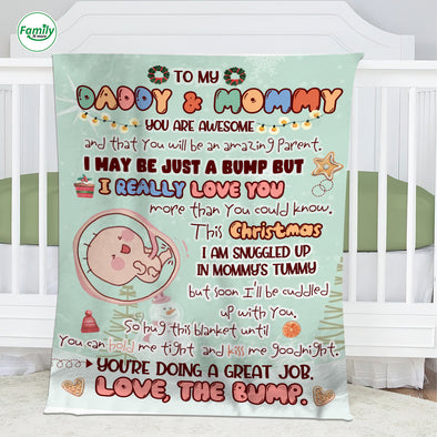 Gift For Future Daddy & Mommy I Can't Wait To Meet You Blanket - NT - AV1509221