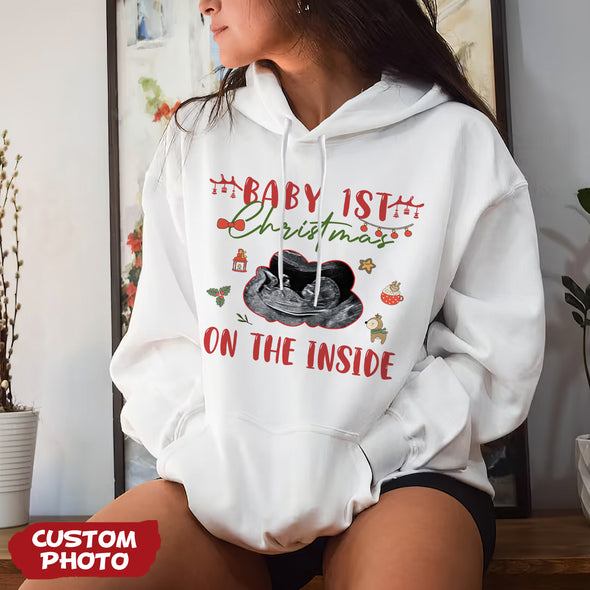 Personalized Gift For Future Mommy Baby 1ST Christmas T-shirt, Hoodie, Sweatshirt PP-AV2811223