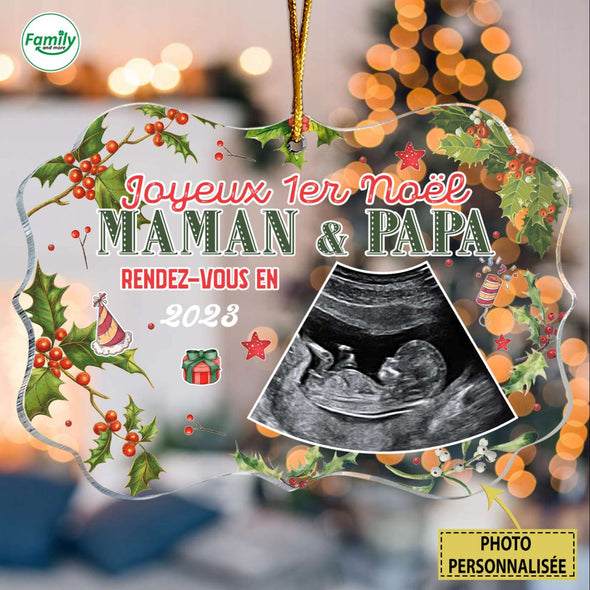 Cadeau Personnalisé Pour Maman & Papa Rendez-vous en 2023 Ornament PP-AV1411224