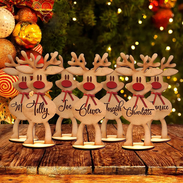 Personalised Freestanding Reindeer-090922