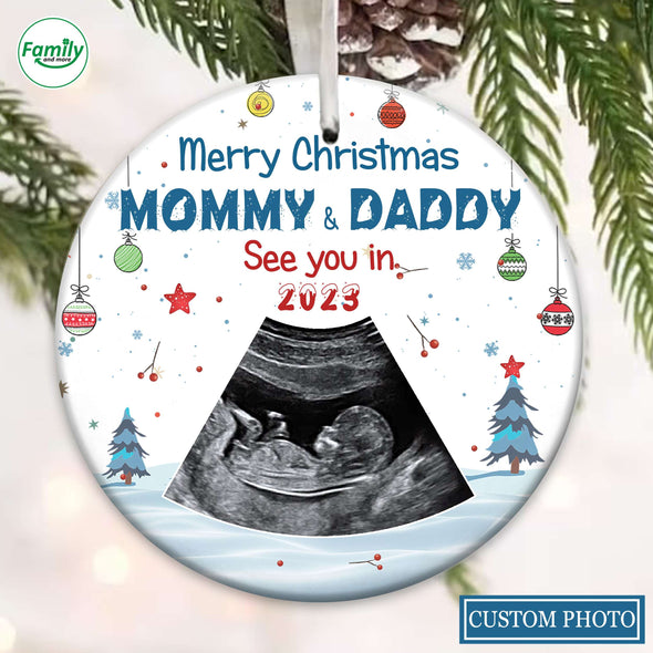 Personalized Gift For Future Mommy & Daddy See You In 2023 Ornament_PP_AV0811227