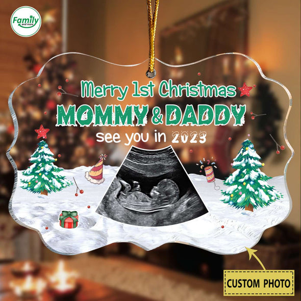Personalized Gift For Future Mommy & Daddy See You In 2023 Ornament-PP-AV1411226