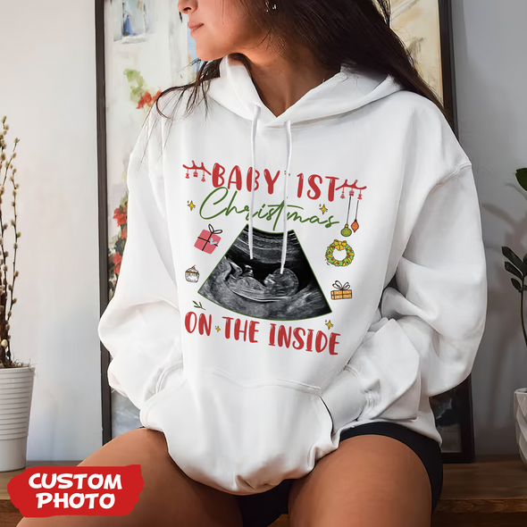 Personalized Gift For Future Mommy Baby 1st Christmas T-shirt, Hoodie, Sweatshirt PP-AV1711225