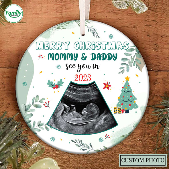 Personalized Gift For Future Mommy & Daddy See You In 2023 Ornament_PP_AV0411224
