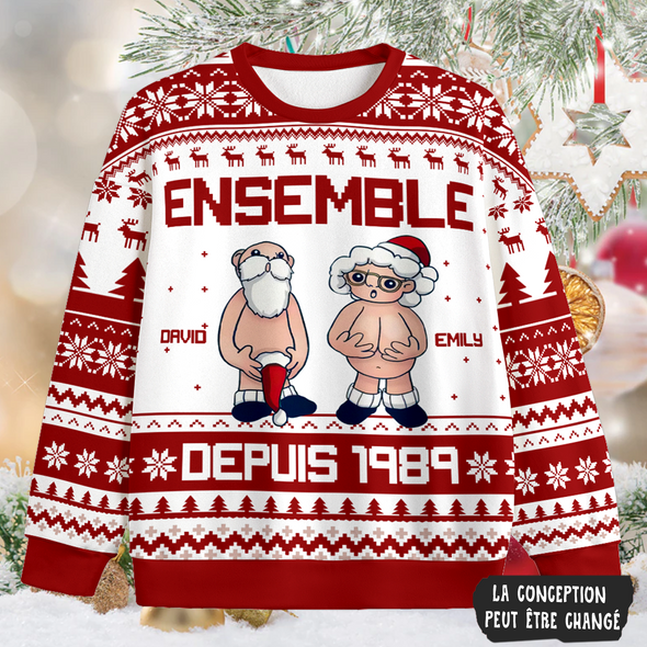 Cadeau Personnalisé Pour Couple Ensemble Depuis Ugly Sweater PP - AV2111225
