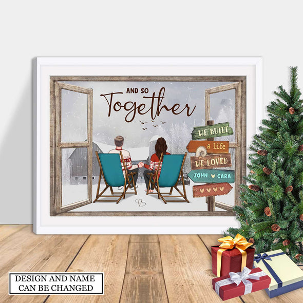 Gift For Couple And So Together We Built A Life We Loved Christmas Canvas PP - AV3009222