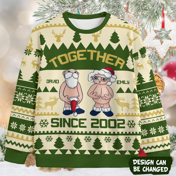 Personalized Gift For Couple Together Since Christmas Ugly Sweater - PP - AV241127