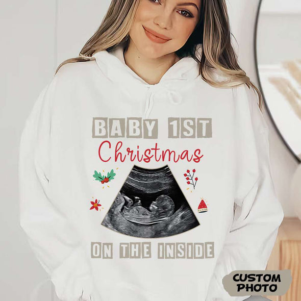 Personalized Gift For Future Mommy Baby's First Christmas T-shirt, Hoodie, Sweatshirt-PP-AV1511221