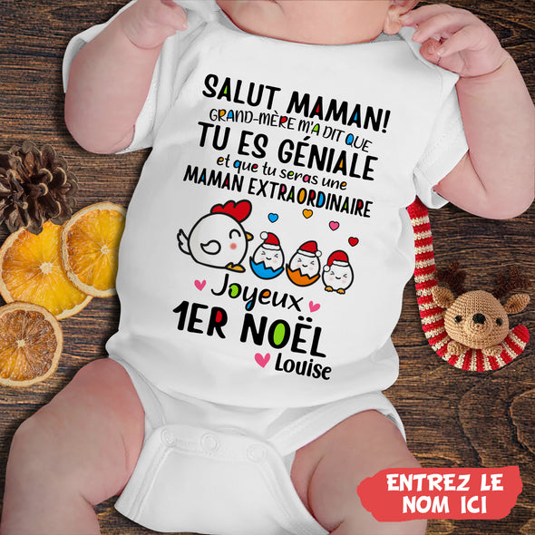 Cadeau Personnalisé Pour Maman Baby Onesie - PP - AV03112212