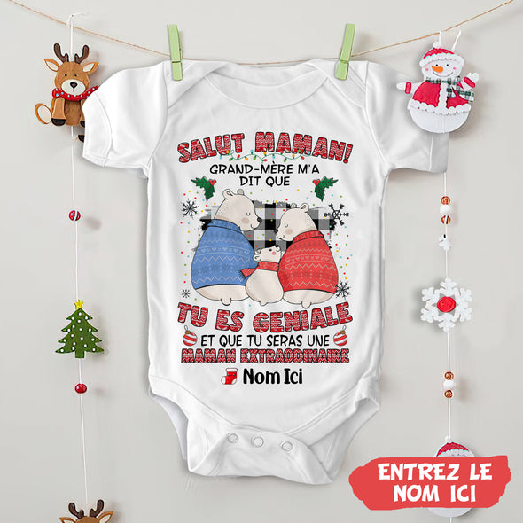 Cadeau Personnalisé Pour Maman Baby Onesie - PP - AV0311228