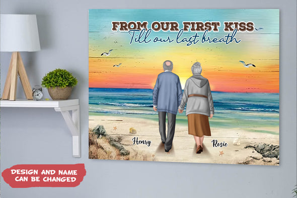 Personalized Gift For Couple From Our First Kiss Poster NT-HB2412221